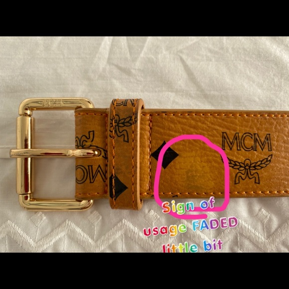 AUTHENTIC MCM RARE PHENOMENON BELT - Picture 7 of 16